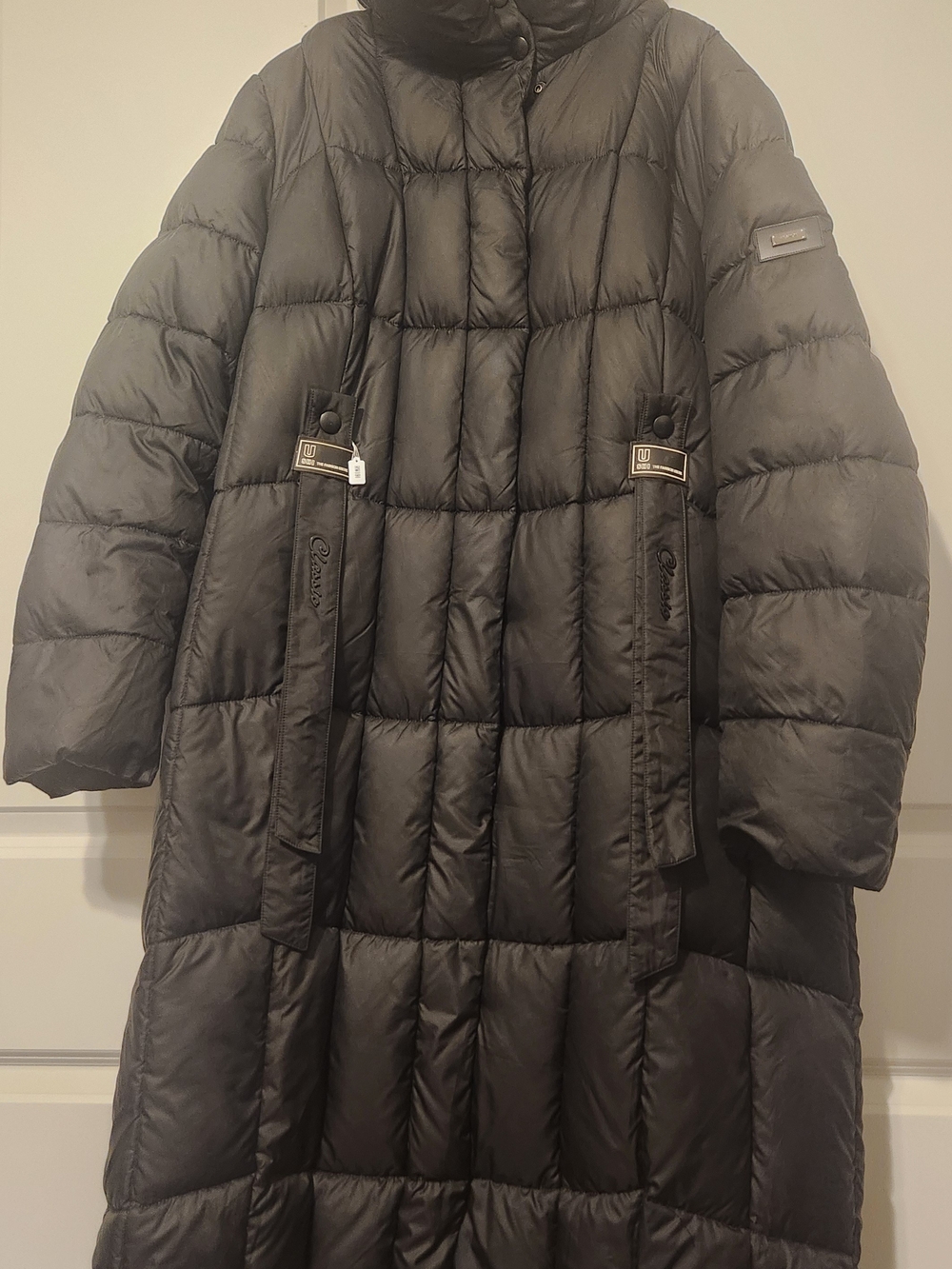 Long Black Puffer Coat RW191
